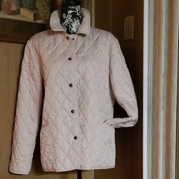 Burberry London Quilted Pink Nova Check Plaid-Lined Jacket - Picture 6 of 6